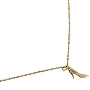 Dior High heel motif Necklace Plated Gold 6.5g Women